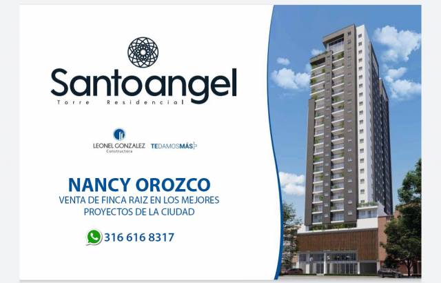 Apartamentos en Bucaramanga Proyecto Santoangel Torre Residencial, excelente ubicacion