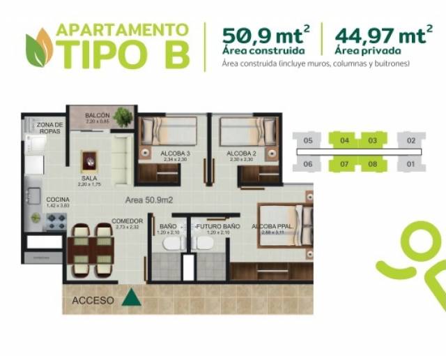 Venta de Apartamento VIS Oportunidad para Inversionistas en Rio Campestre 2