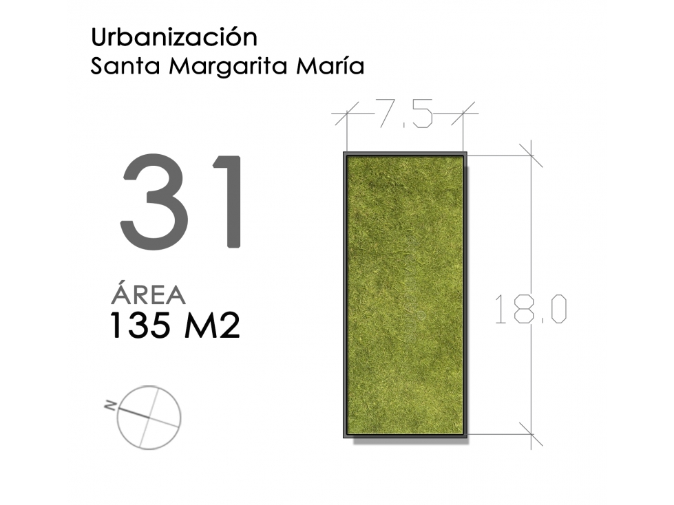 (LOTE #31) CASAS VIS EN URBANIZACIÓN SANTA MARGARITA MARÍA  