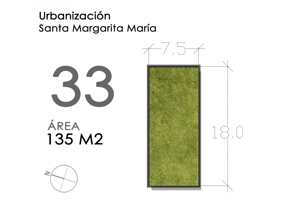 (LOTE #33) CASAS VIS EN URBANIZACIÓN SANTA MARGARITA MARÍA  