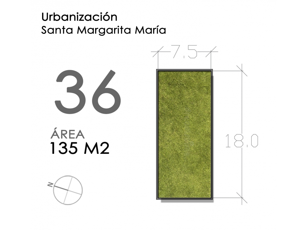 (LOTE #36) URBANIZACIÓN SANTA MARGARITA MARÍA